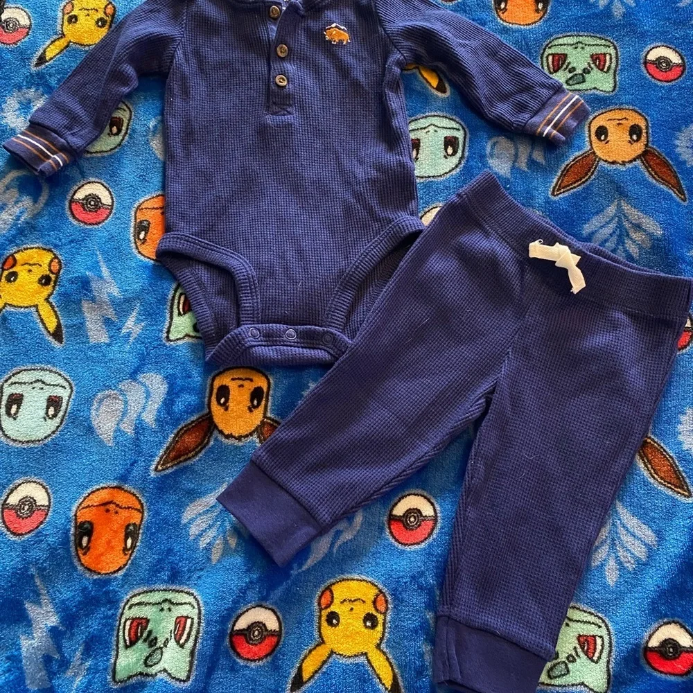 Carter's Blue Bodysuit Soft Stretchy Fabric